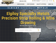 Tablet Screenshot of elgiloy.com